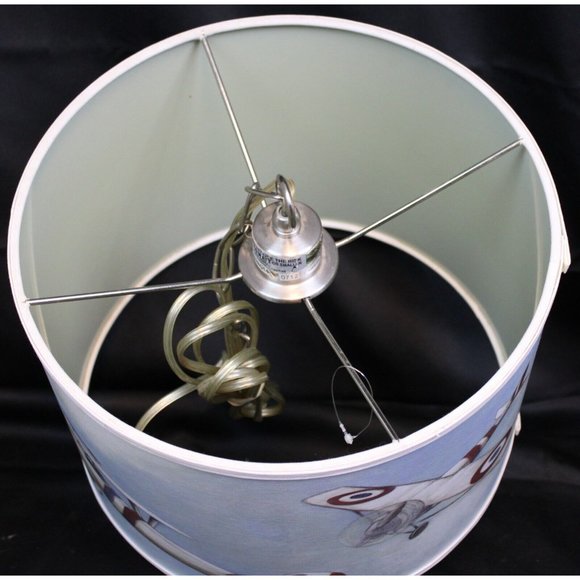 WW1 Fighter Jet Lamp Shade Ceiling Fixture Hanging Planes Aircraft Aviation War - Picture 7 of 10